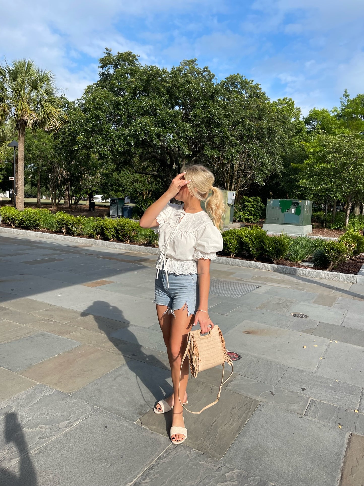 Klein Eyelet Blouse