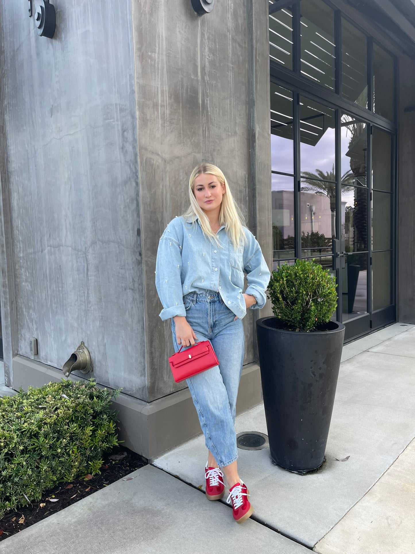 You Sleigh Denim Top