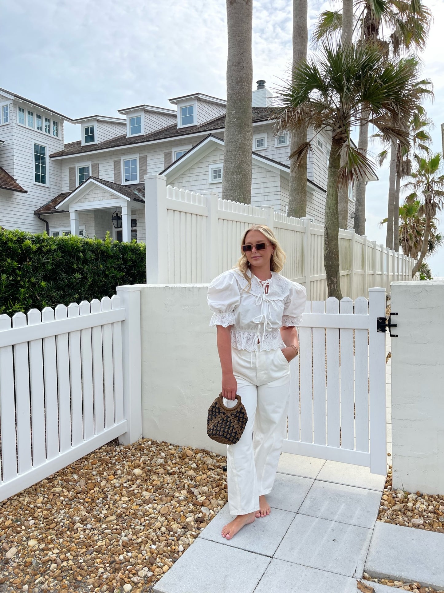 Klein Eyelet Blouse
