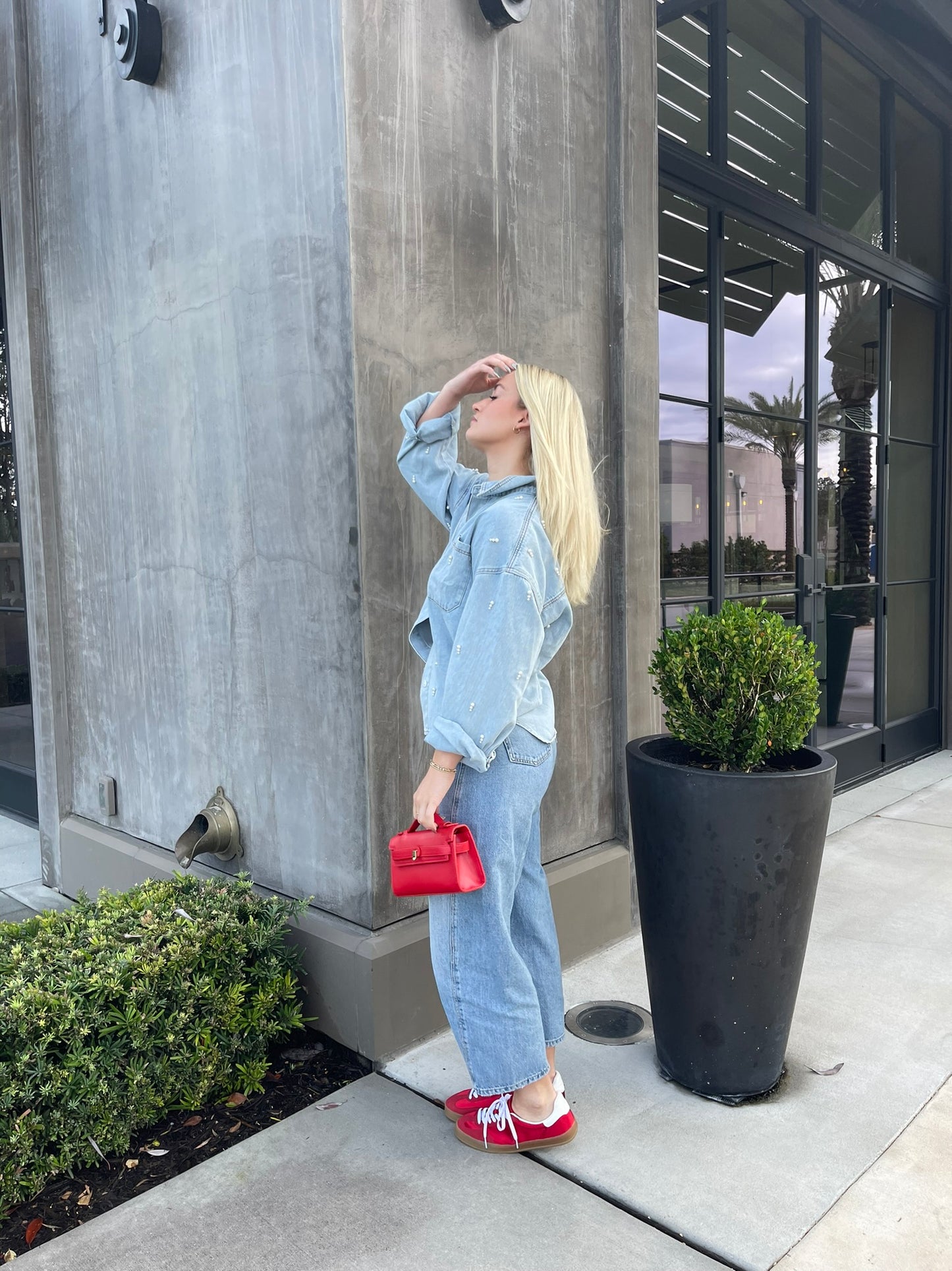 You Sleigh Denim Top