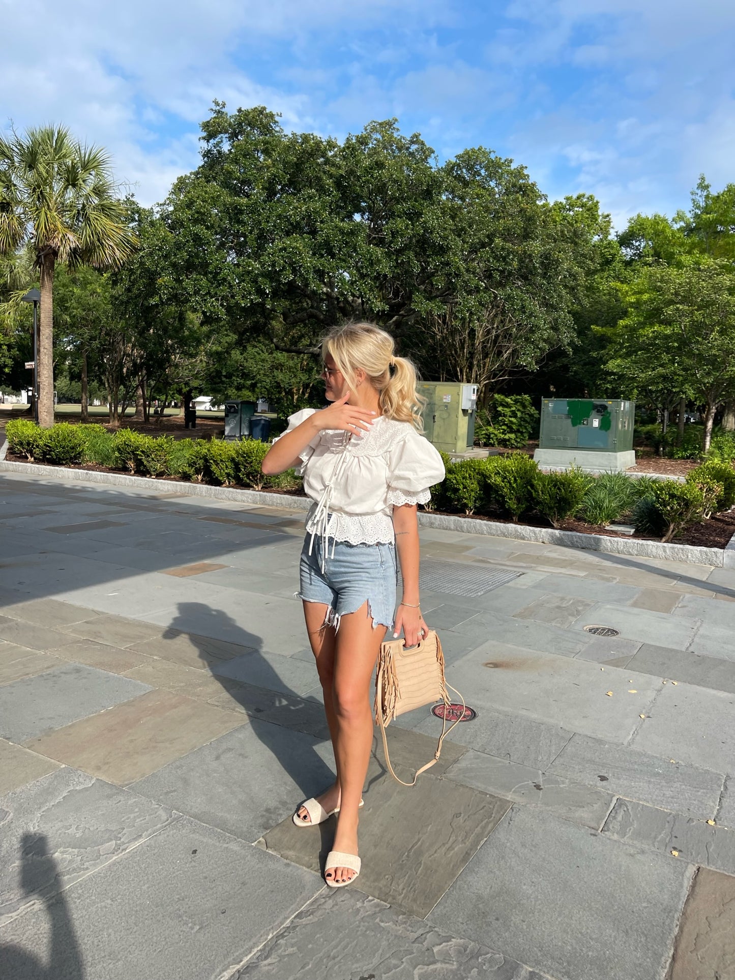 Klein Eyelet Blouse