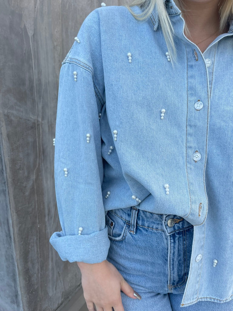 You Sleigh Denim Top