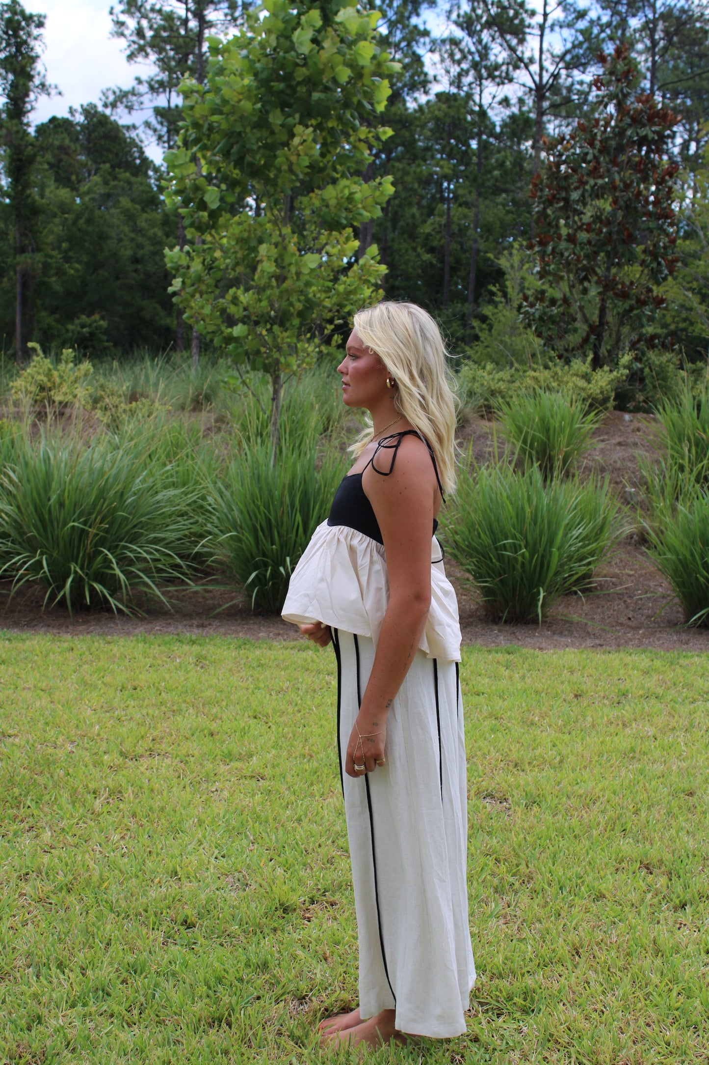 Scallop Peplum Top