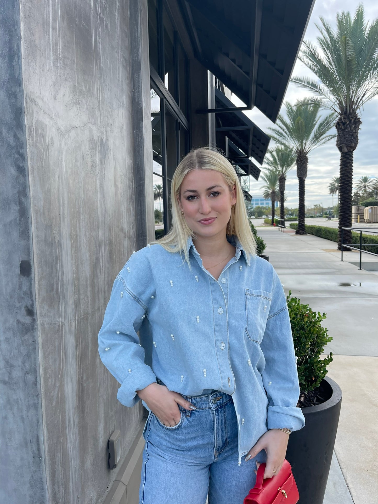 You Sleigh Denim Top