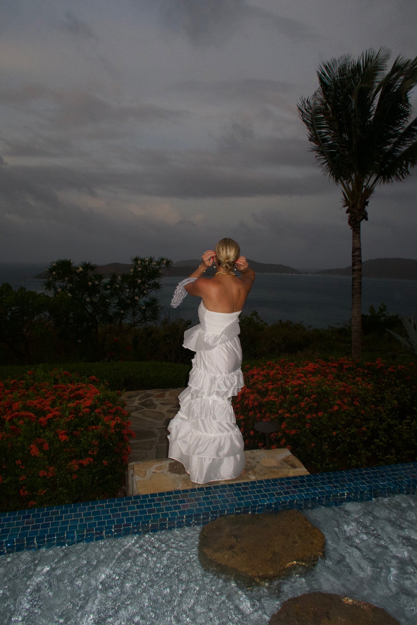 To The Islands Ruffle Maxi