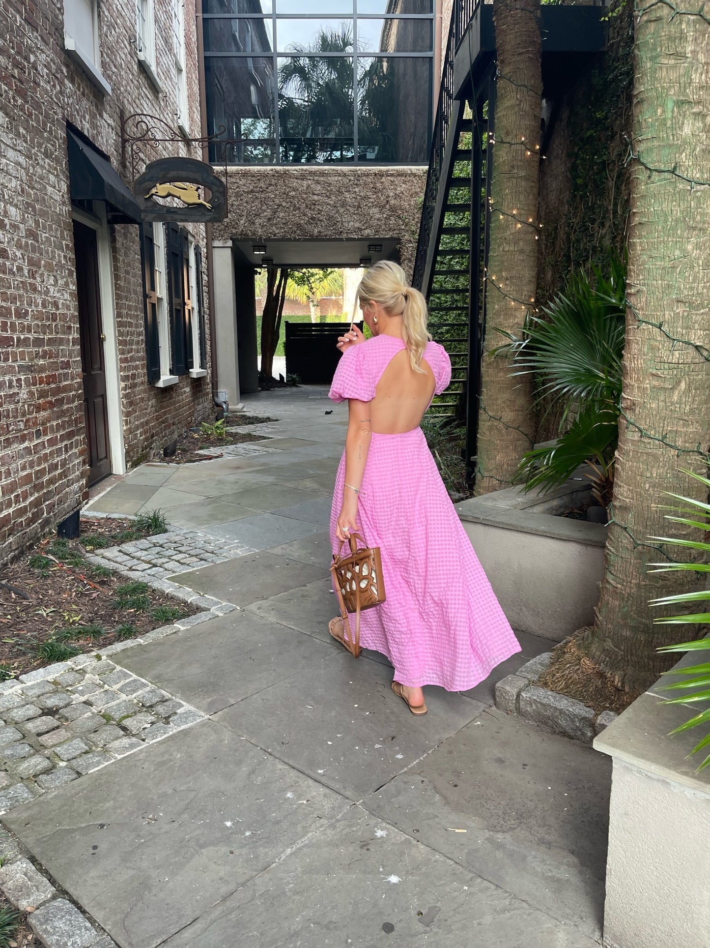 Southern Charm Open Back Maxi
