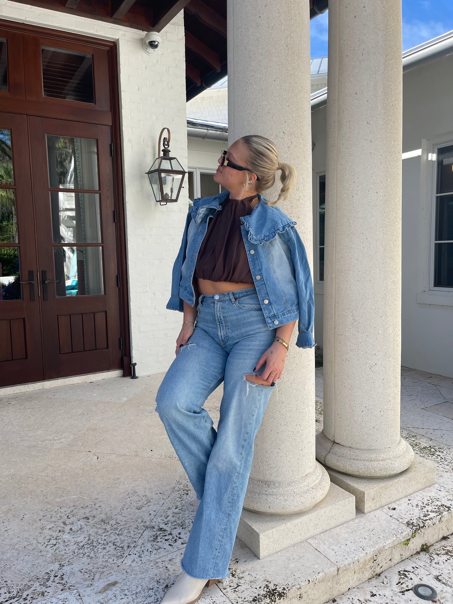 Mary Collar Denim Jacket