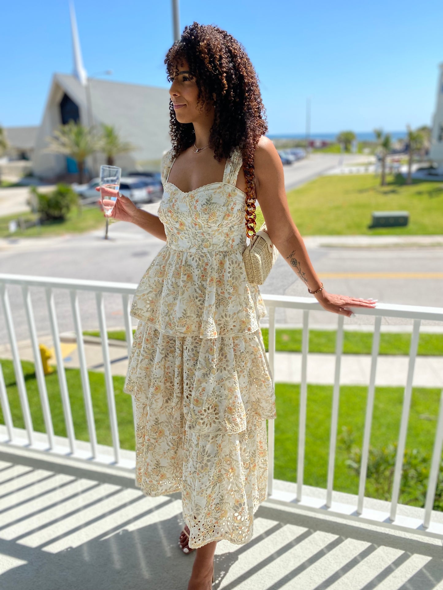 Spill The Tea Eyelet Dress