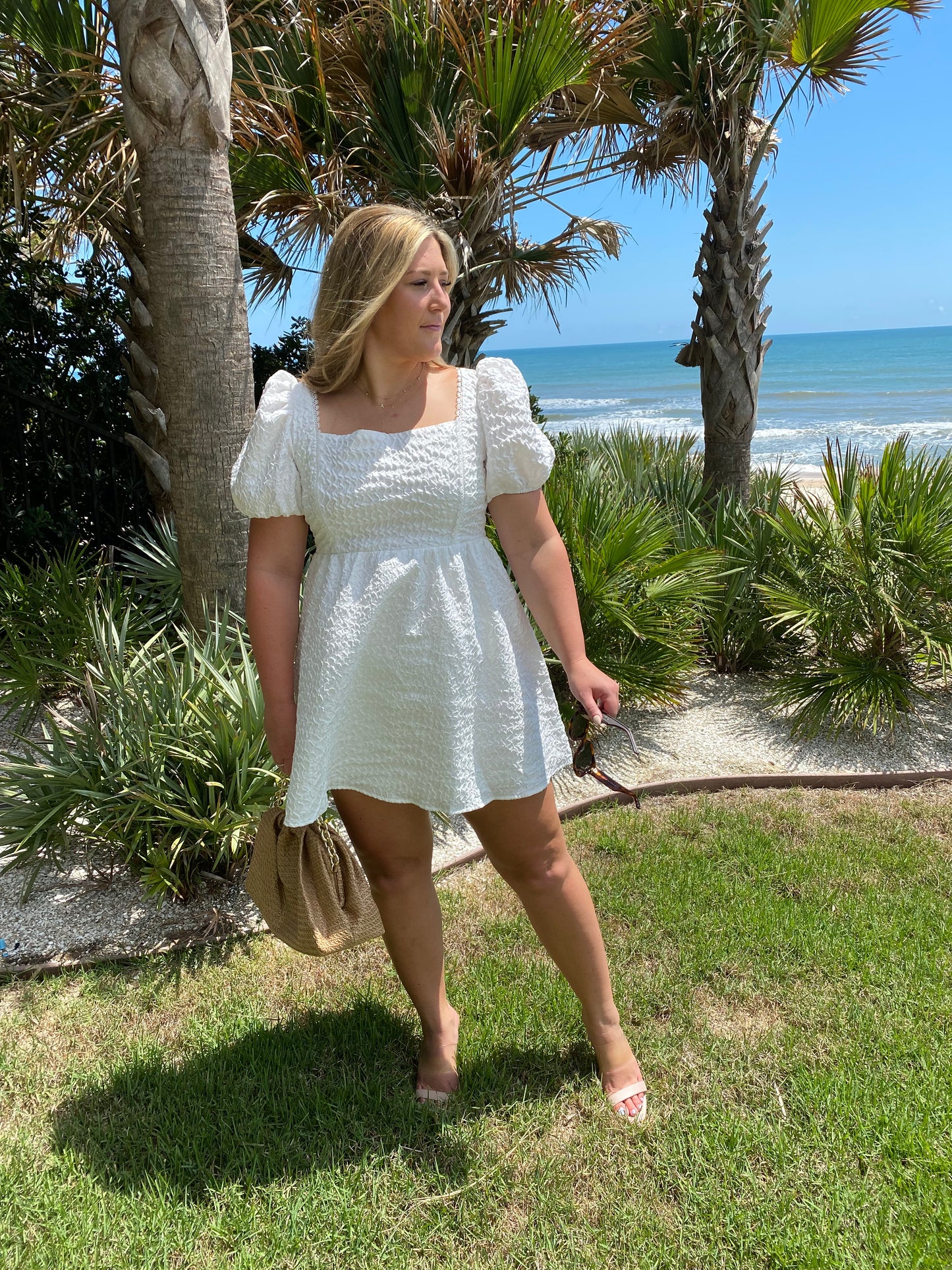 The Cape Puff Sleeve Mini