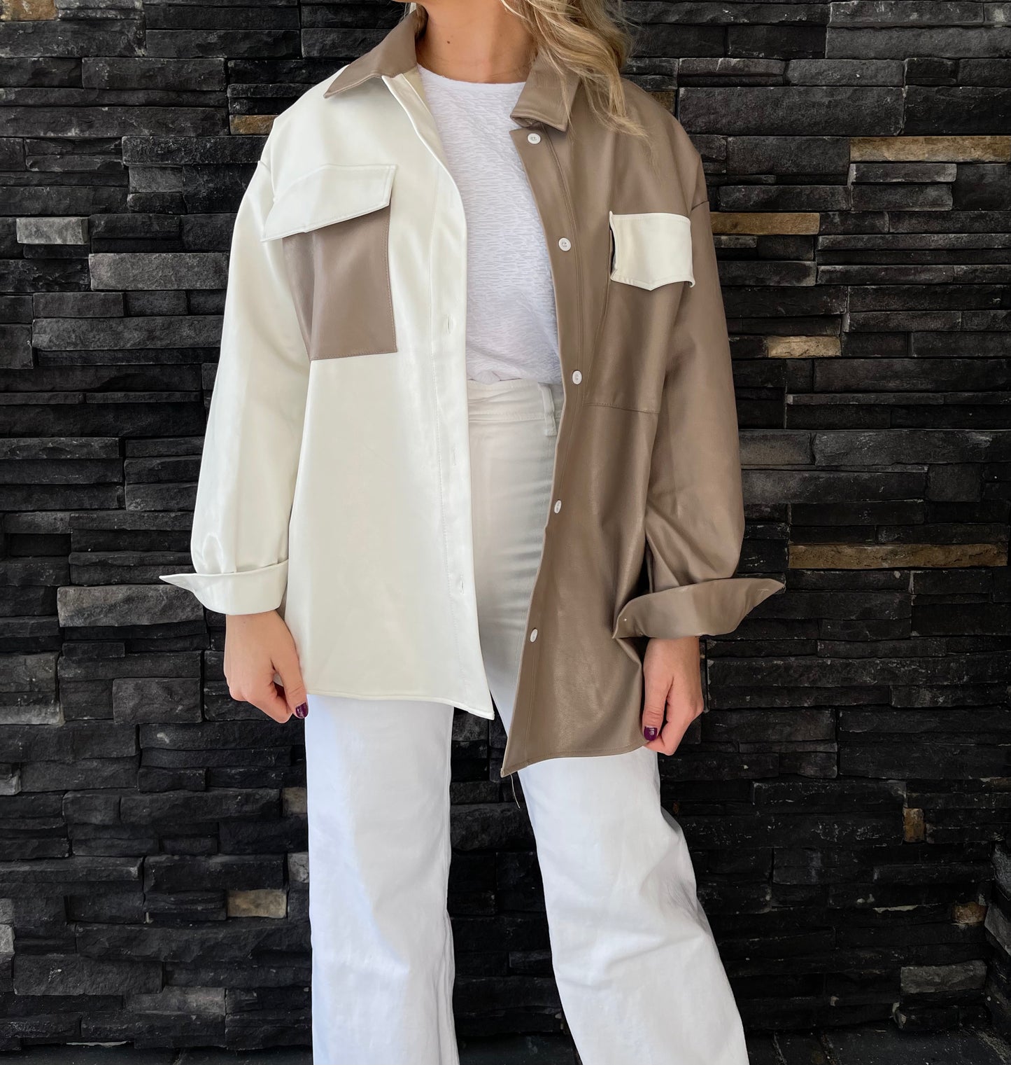 Yellowstone Leather Shacket