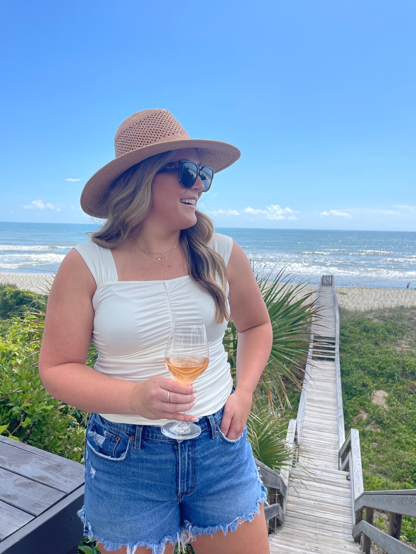 Seaside Gathered Tank