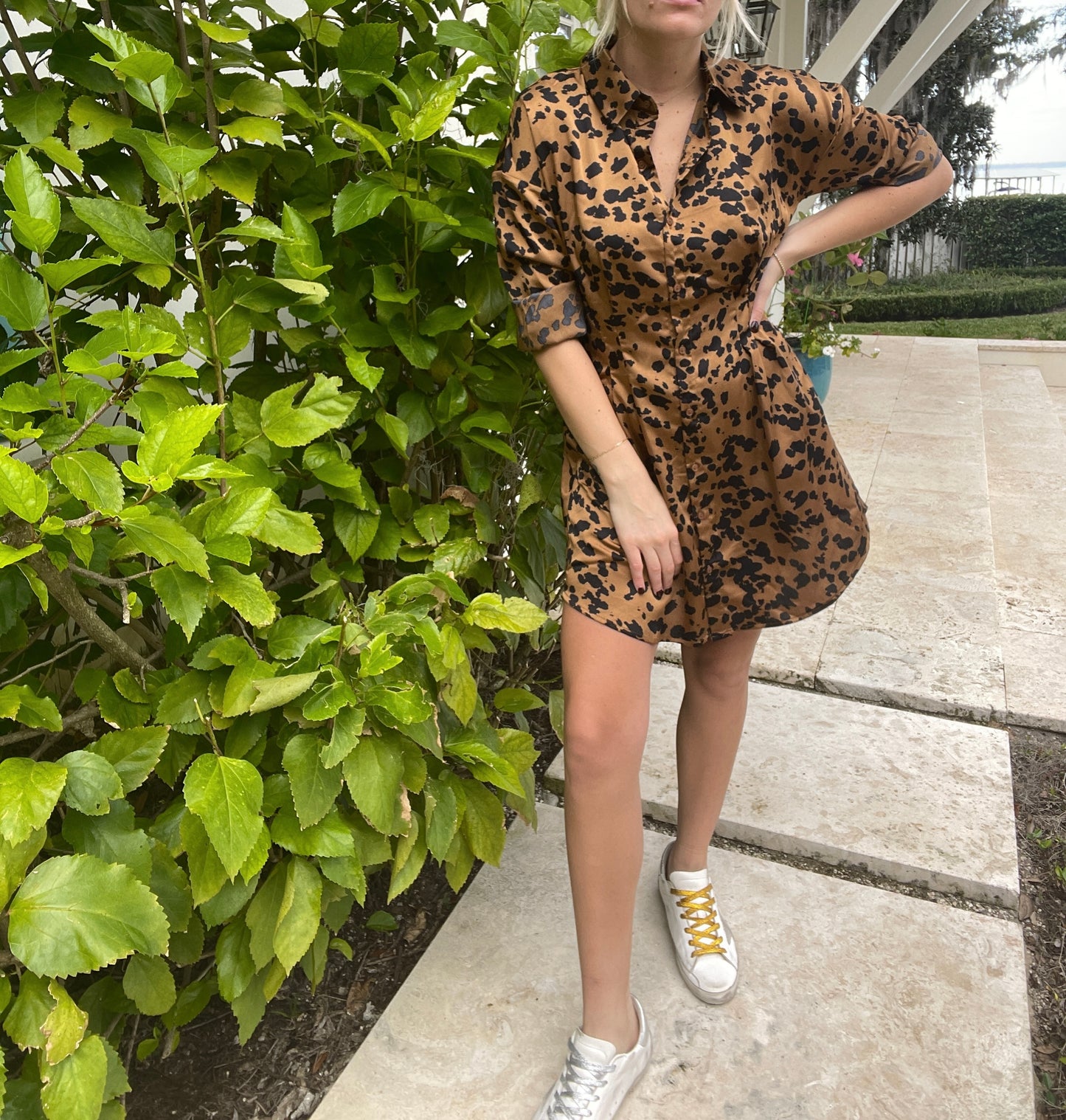 Wild Pleated Mini Dress