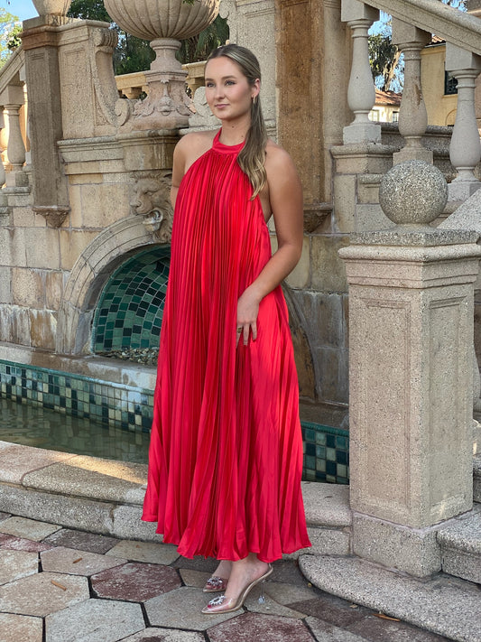 Scarlet Halter Dress
